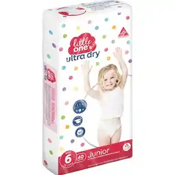 Woolworths Little Ones Junior Nappy Pk 40 offer