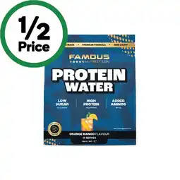 Woolworths Famous Nutrition Protein Water 300g offer