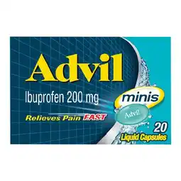 Woolworths Advil Minis Liquid Capsules Pk 20 offer