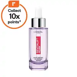 Woolworths L’Oreal Paris Revitalift Filler Plumping Serum 30ml offer