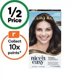 Woolworths Clairol Nice’n Easy Permanent Hair Colour offer