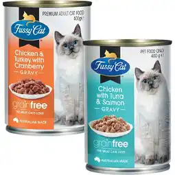 Woolworths Fussy Cat Grain Free Wet Cat Food 400g offer