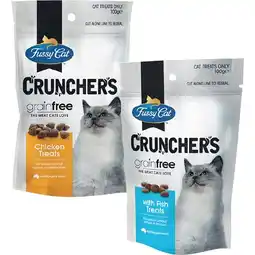 Woolworths Fussy Cat Crunchers Cat Treats 100g offer