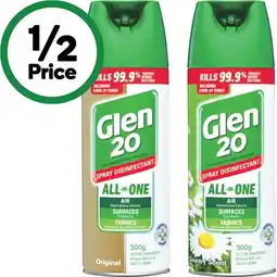 Woolworths Glen 20 Disinfectant Spray 300g offer