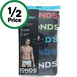 Woolworths Bonds Men’s Hipster Brief Assorted Pk 5 offer