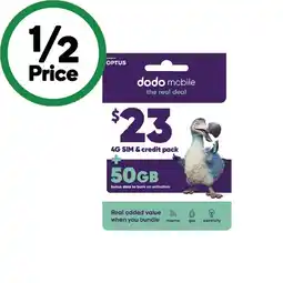 Woolworths Dodo $23 Starter Kit§ offer