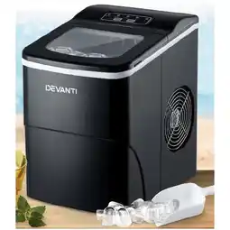 Woolworths Devanti 2L Ice Maker Portable Ice Cube Machine - Black offer