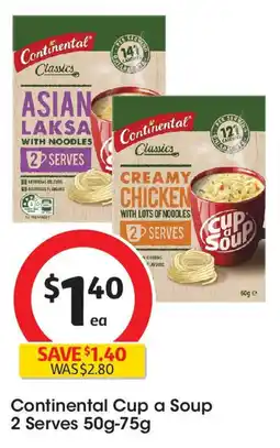 Coles Continental Cup a Soup 2 Serves offer