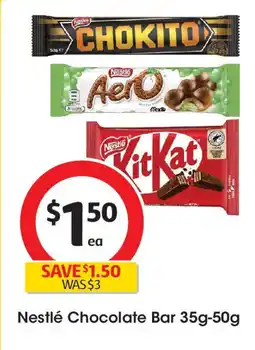 Coles Nestlé Chocolate Bar offer