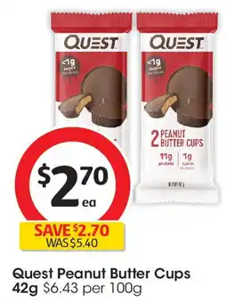 Coles Quest Peanut Butter Cups offer
