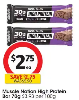 Coles Muscle Nation High Protein Bar offer