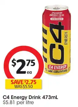 Coles C4 Energy Drink offer