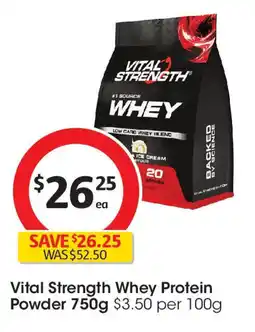Coles Vital Strength Whey Protein Powder offer