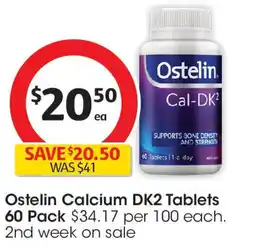 Coles Ostelin Calcium DK2 Tablets offer