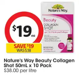 Coles Nature's Way Beauty Collagen Shot offer