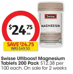 Coles Swisse Ultiboost Magnesium Tablets offer