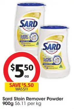Coles Sard Stain Remover Powder offer