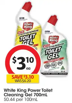 Coles White King Power Toilet Cleaning Gel offer