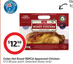 Coles Coles Hot Roast RSPCA Approved Chicken offer