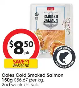 Coles Coles Cold Smoked Salmon offer