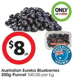 Coles Australian Eureka Blueberries offer