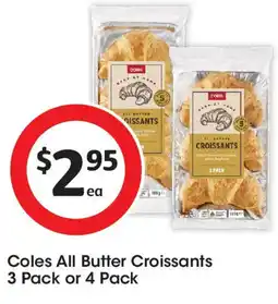 Coles Coles All Butter Croissants offer