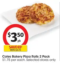 Coles Coles Bakery Pizza Rolls offer