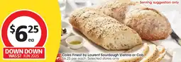 Coles Coles Finest by Laurent Sourdough Vienna or Cob offer
