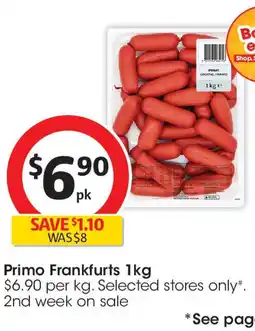 Coles Primo Frankfurts offer