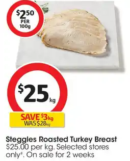 Coles Steggles Roasted Turkey Breast offer