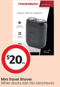 Coles Mini Travel Shaver offer