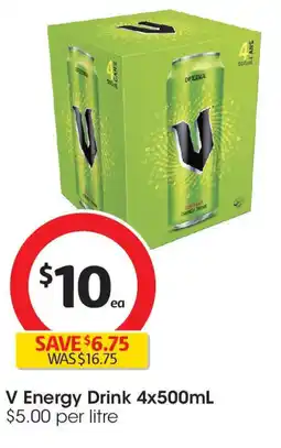 Coles V Energy Drink offer