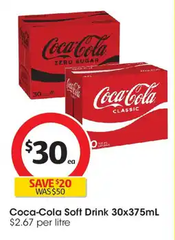 Coles Coca-Cola Soft Drink offer