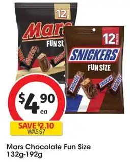 Coles Mars Chocolate Fun Size offer