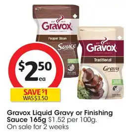 Coles Gravox Liquid Gravy or Finishing Sauce offer