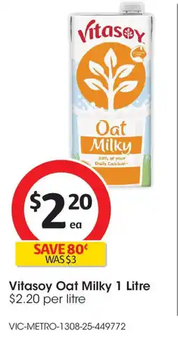 Coles Vitasoy Oat Milky offer