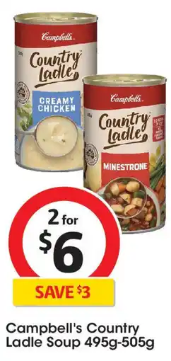 Coles Campbell's Country Ladle Soup offer