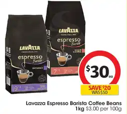 Coles Lavazza Espresso Barista Coffee Beans offer