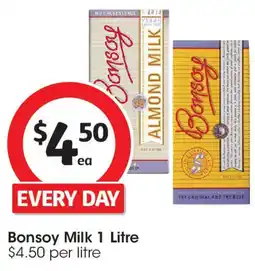 Coles Bonsoy Milk offer