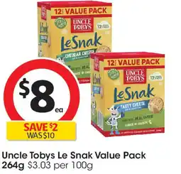 Coles Uncle Tobys Le Snak offer