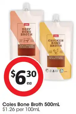Coles Coles Bone Broth offer
