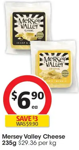 Coles Mersey Valley Cheese offer