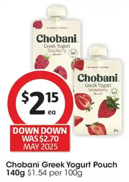 Coles Chobani Greek Yogurt offer
