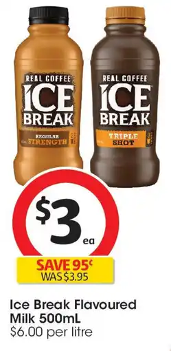 Coles Ice Break Flavoured Milk offer
