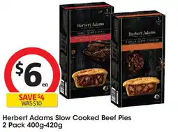 Coles Herbert Adams Slow Cooked Beef Pies offer