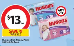 Coles Huggies Bulk Nappy Pants offer