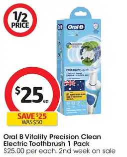 Coles Oral B Vitality Precision Clean Electric Toothbrush offer