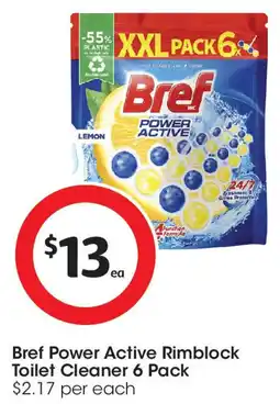 Coles Bref Power Active Rimblock Toilet Cleaner offer