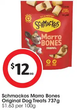 Coles Schmackos Marro Bones Original Dog Treats offer