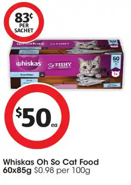 Coles Whiskas Oh So Cat Food offer